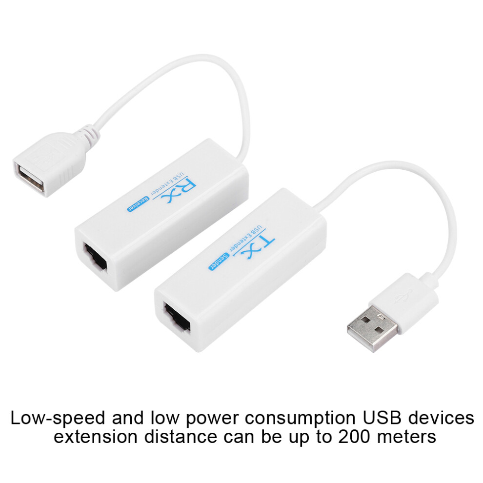 Usb 2.0 200M Extender Rj45 Ethernet 7465065507551