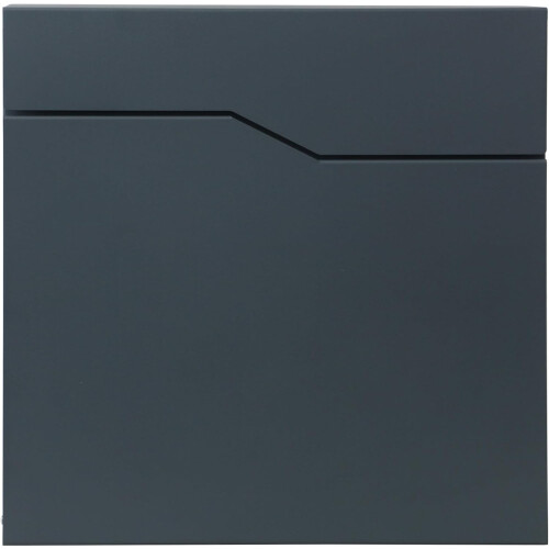 DWD Minimalist Galvanised Mail Box Anthracite Grey 1