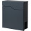 DWD Minimalist Galvanised Mail Box Anthracite Grey 7