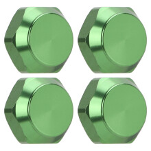 Hex Wheel Nut for RC Car, Aluminum Alloy 17mm Hex Mount Nuts with Set Screws, Direct Replacement Upgrade Accessory for 1/8 RC Vehicle, Dustproof Sturd
