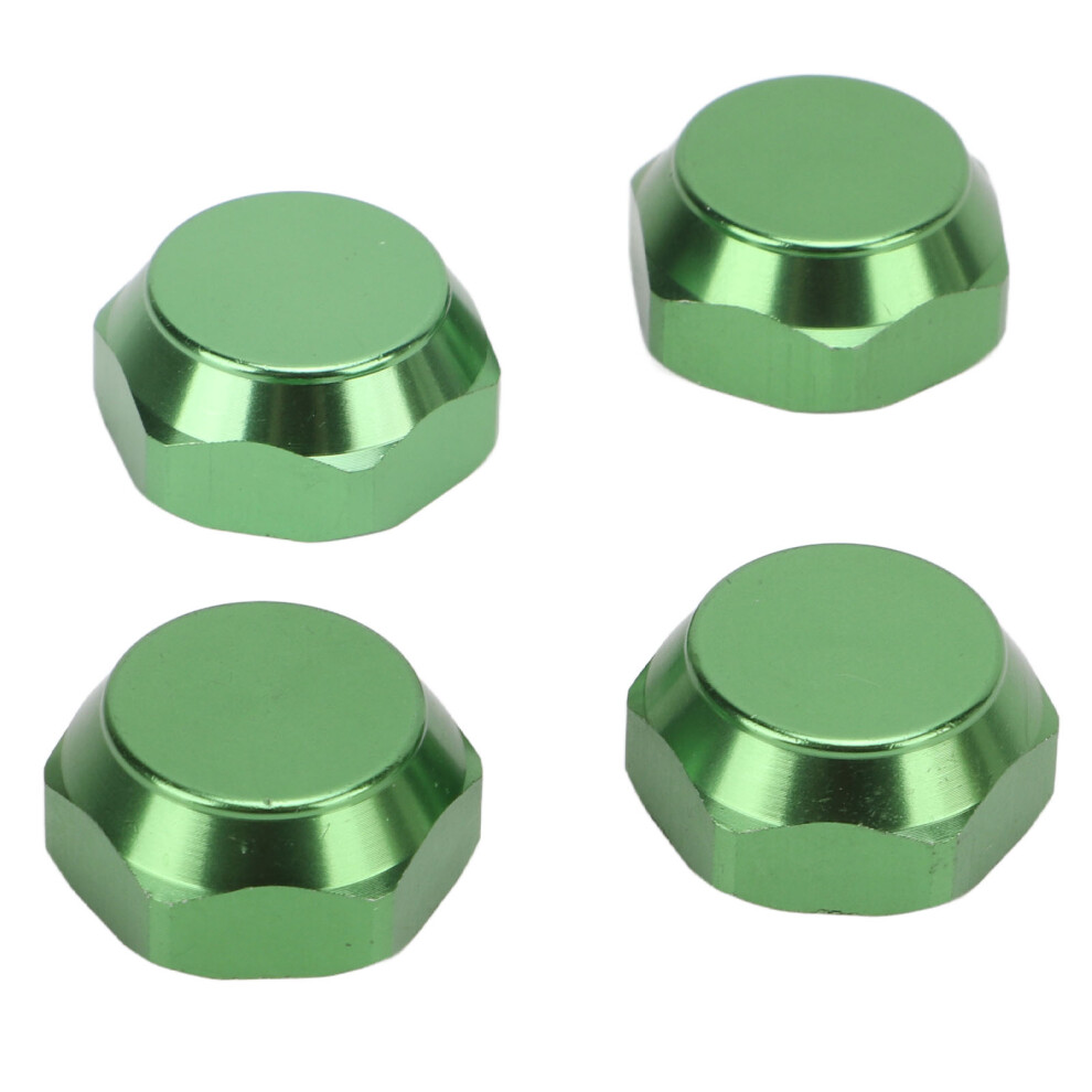 4Pcs 17Mm Aluminum Alloy Hex Wheel Nut Dustproof Caps For 1/8 Rc Car Green 9311375939767