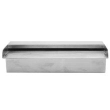 DIY Installation Pool Fountain With G1 Female Thread And Continuous Water Flow Design, Rustproof Stainless Steel Waterfall Spillway For Outdoor Use