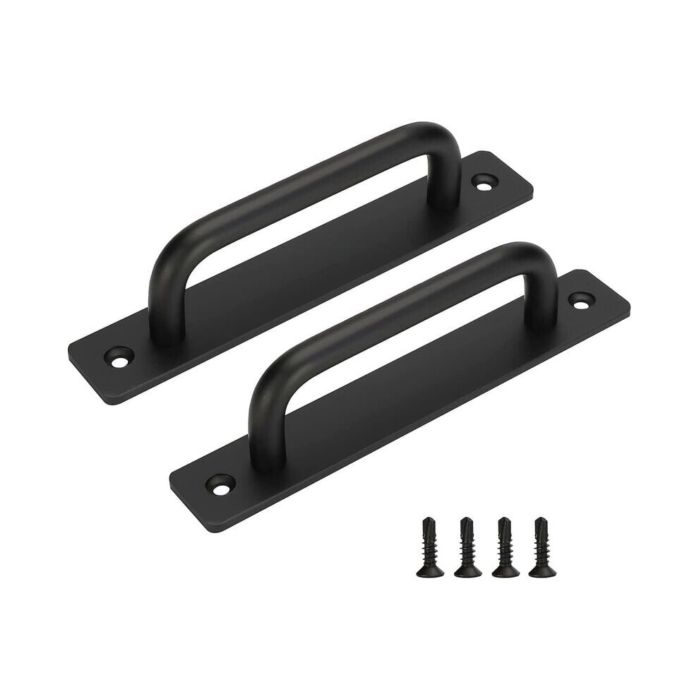 Barn Door Handle Duo, Aluminum Alloy With Fingerprint Resistant Surface, Cabinet Door Handles For Easy Installation, Hardware Door Handle For Indoor 9433291917190