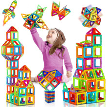 Stimulating Fine Motor Skills Magnetic Building Blocks, Durable STEM Toy For Toddlers And Preschoolers Enhances Creativity In A Vibrant Set