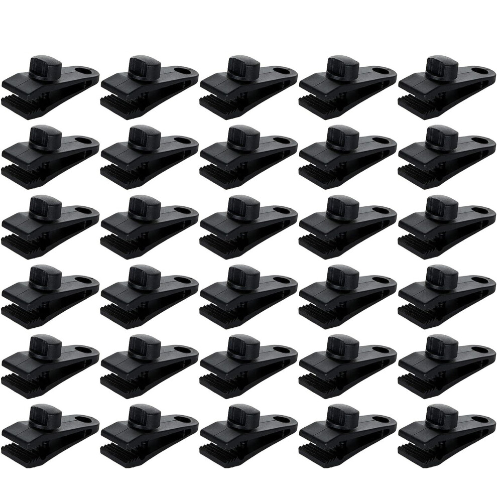 Heavy-Duty Tarp Clips, Gator Grip Lock For Outdoor Camping, Awnings, And Caravan Canopies, Weather-Resistant And Load Bearing, Set Of Thirty 9448196402719