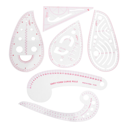 Pattern Making Multifunctional Sewing Tailor Ruler Flexible Bendable Ruler High-Quality Material Clear Sewing Tailors Pattern Making Ruler Styling