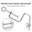 SRP60 Knitting Machine Table Clamps Replacement - Durable Stainless Steel Part 2