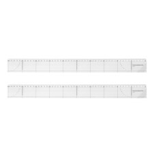 Quilting Ruler with High Accuracy Measurement, Steel Edge Cutting Ruler Alternative in Durable Acrylic, Transparent Grid Ruler with Special Markings,