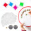 400Pcs Cross Stitch Winding Board + Needles, Plastic Thread Winder Plate 13