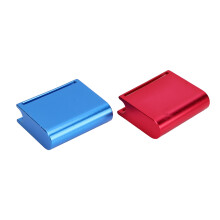 2 Stück Aluminiumlegierungs-Lederkantenanfeiler Blau Rot Handwerkswerkzeug für Gürtel Sattel