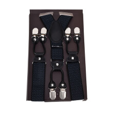 Herren verstellbare breite Hosenträger 3,5 cm Metallclips modisch