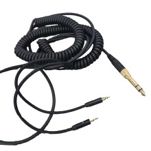 Câble enroulĂ© robuste pour Ă©couteurs HDV8 V10 V12X3, 3.5mm Ă