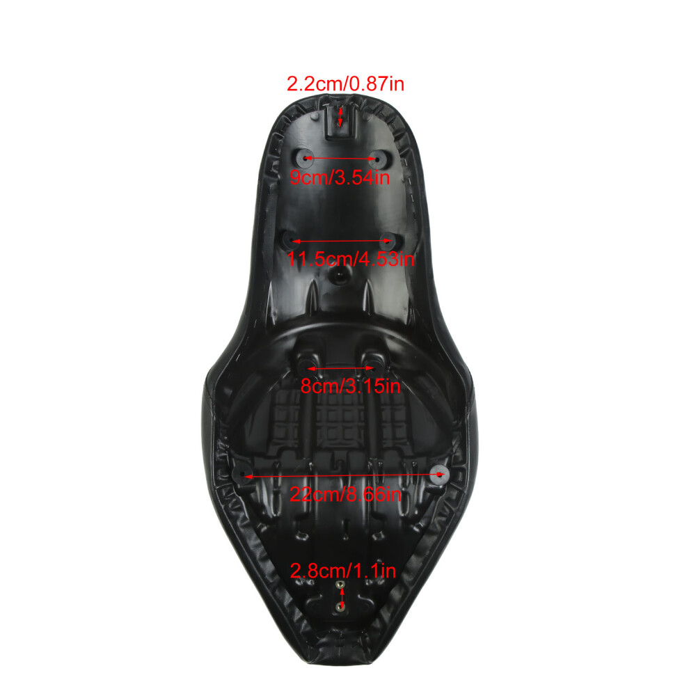 Motorrad-Zweisitz-Sitzpolster Vorne Und Hinten Fã¼R 7465065537237