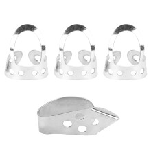 Metal Adjustable Finger Picks 3Pcs for Banjo Guitar Ukulele Silver