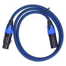 Cavo per microfono bilanciato XLR maschio-femmina, cavo audio schermato per studio, fotocamera, mixer, rame privo di ossigeno, bassa perdita di