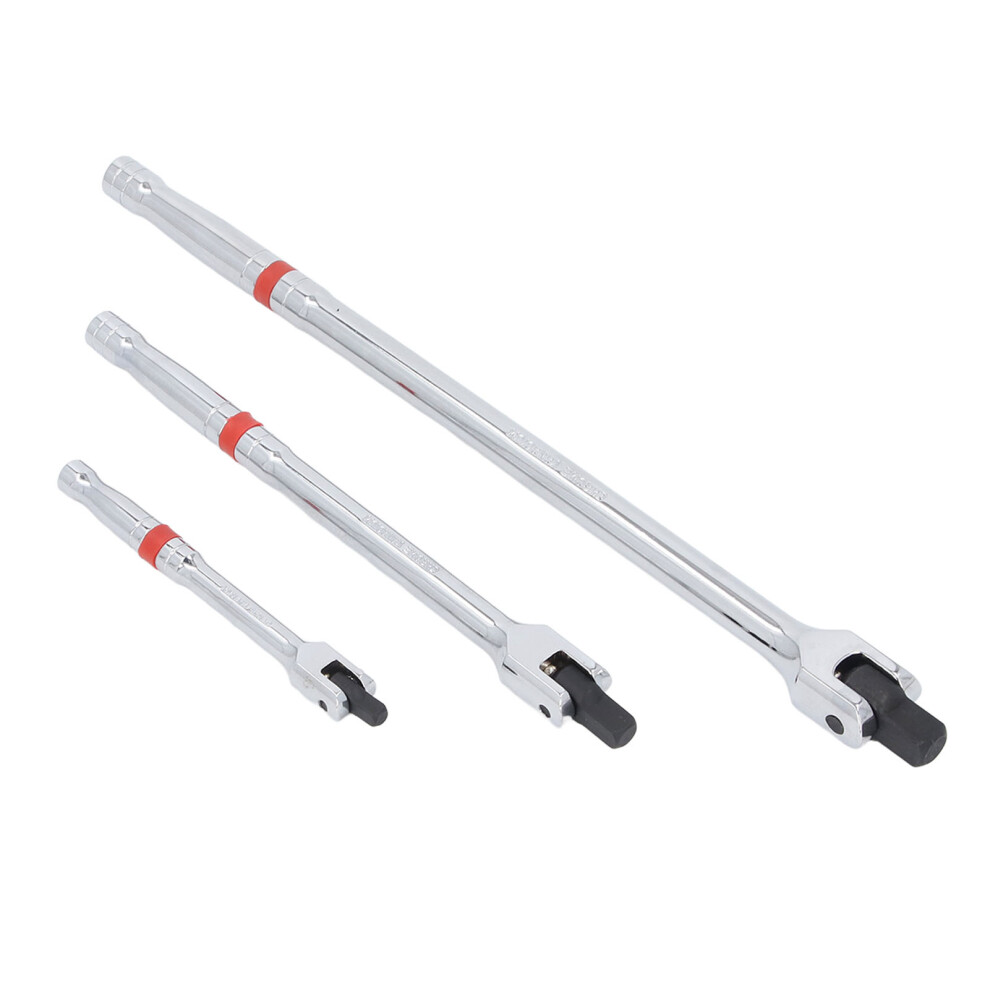 3 Pcs Breaker Bar Set 1/4In 3/8In 1/2In Drive Rotatable Head 8771378232714