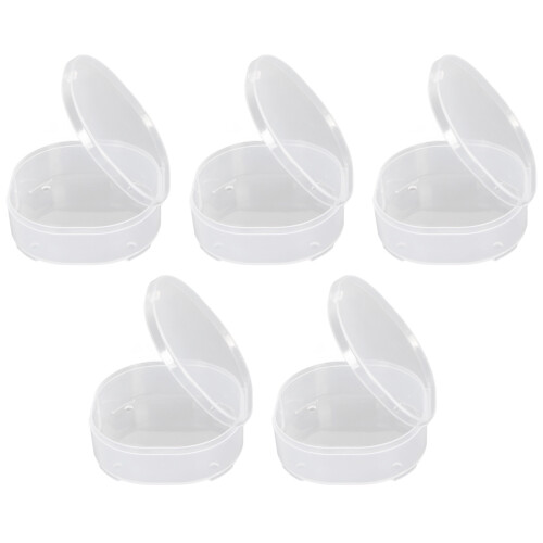5 pezzi, contenitore trasparente in ABS per polvere, 7x2,2 cm 1
