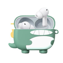 Cartoon Case voor Realme Buds T300 Mode-groene dinosaurus