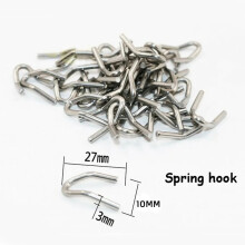 12x Car Stainless Steel Exhaust Spring U Hook For Motorcycle Scooter Exhaust Pipe Muffler Universal Waterproof Accessories