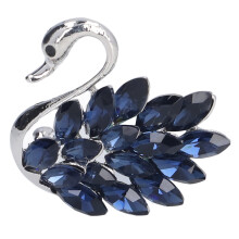 Rhinestone-brosje for kvinner, elegant krystallbrosje med premium legeringsmateriale, svaneformet jakkeslagsnål i korsasje, bredt bruksområde for