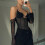 Vintage Crop Top για γυναίκες, Mesh Patchwork See Through Design Off Shoulder Halter Slim Fit Αμάνικο Tank Top, Σέξι Κορσέ 4