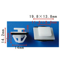 50x Car Rivet Clips With Sealer For Hyundai Entourage 2005-On 87756-2E000 Car Rivet Clips With Sealer Kit Nylon Clips