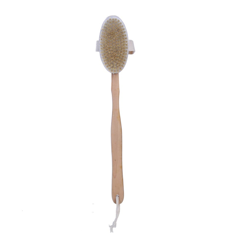 Eco-Conscious Skin Care, Eco-Friendly Beechwood Body Brush With Detachable Handle For Gentle Exfoliation And Improved Skin Texture