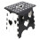 Sturdy Step Stool For Home Use, Lightweight Foldable Non-Slip Step Tool With Ergonomic Handle Collapsible Design Compact Space Saving Anti-Skid Safe 2