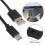 USB Type-C naar USB A-oplaadkabel met schakelaar-Zwart 1,5m 2