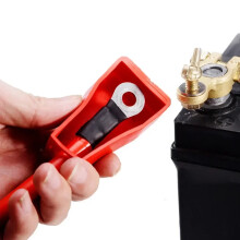 2x Car Battery Insulating Cover Battery Terminal Covers Positive Negative Boot Rubber Dustproof Heat Insulation Protector Caps