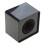 ABS microfoonlogostations, vierkante logostandaardhouder-Zwart 1