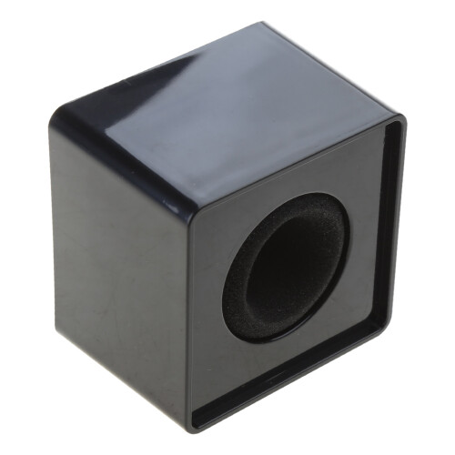 ABS microfoonlogostations, vierkante logostandaardhouder-Zwart