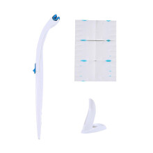 Mehrzweck-Reinigungsstab, wasserlösliche Toilettenbürste aus synthetischen Fasern mit austauschbarem Konzentratreiniger für schnelle Entsorgung