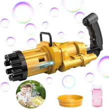 Bunte Seifenblasenreise, wiederaufladbarer, batteriebetriebener automatischer Seifenblasenbläser, ideales Geschenk für Kinder aus sicherem,