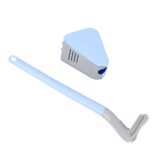 Hängende Golf-Toilettenbürste, Langstiel, Blau, 415 mm Höhe