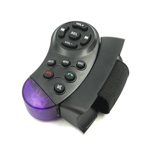 1x Universal Car Steering Wheel Remote Control Switch Vehicle Bluetooth MP3 DVD Stereo Button Wireless,remote Control Car Steer 1