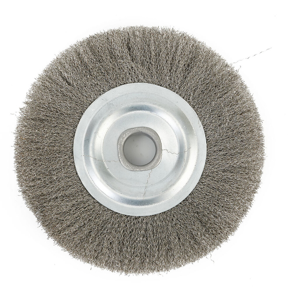 125Mm 5Inch Crimped Stainless Steel Wire Wheel Brush Bench Grinder Abrasive 16Mm Hole For Metal Deburring Polishing Tools 6935161544671