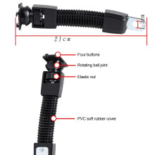 CarHome Navigation Bracket Strip Motorbike Rear View Mirror Accessory Aluminium Bar 360-Degree Swivel Bracket Holder