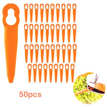 Cutter Blades Plastic Blades 50pcs Garden Machinery Parts Grass Trimmer Replacement Garden Tool For Grass Cutter