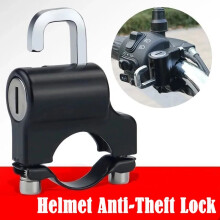 Helmet Lock Motorcycle Electric Vehicle Alloy Anti-Theft Fixed Lock Multifunction Holder Bracket Hook Moto Handlebar Accessories