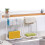 over Sink Kitchen Storage Rack Organizer Shelf for Dishcloth Towel Sponge - Space-Saving Countertop Storage Solution 2