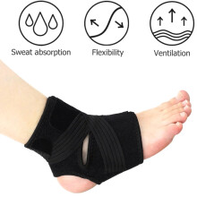 1PC Ankle Brace for Women & Men,Ankle Wrap for Sprain,Compression Sleeve for Plantar Fasciitis Relief, Easy Customizable Support