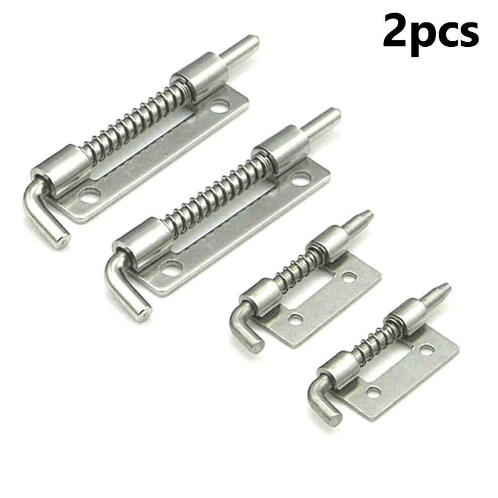 2Pc Spring Loaded Latch Pins Bolts Stainless Steel Rebound Pin Window Cabinet Security Door Bolts Latch Anti-Theft Home Hardware 6935161535204