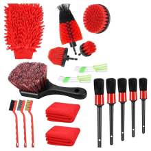 Power Tool Brush Set 18-Piece Electric Drill Brush Accessory Kit For Tile Polishing Tire Cleaning