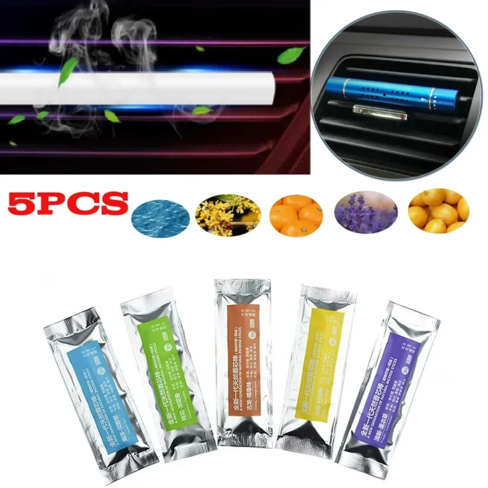 Car Air Vent Freshener Refills - 5 Aroma Sticks Replacement Perfume Fragrance Sticks Us 6935161536867
