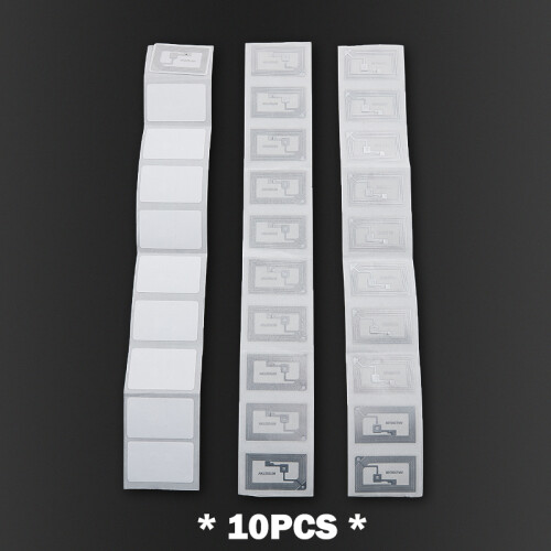 10pcs 13.56MHZ NFC RFID Programmer Chip Sticker Label Universal 25 40mm 1