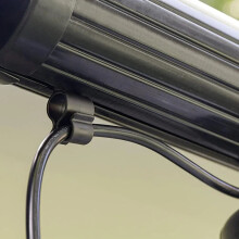 10x Black Awning Clips: Camping Caravan Tent Hooks, Rope Clamps, Slide into Roller Bar Channel