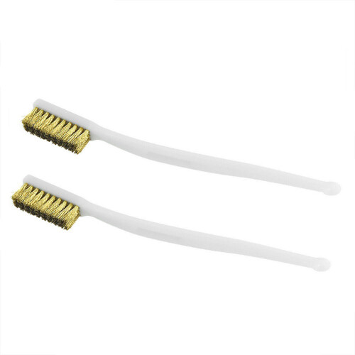 2pcs Wire Brush Copper Tool Cleaner Industrial Light Scrubbing Plastic Handle Set Wire Brush Practical Useful 1