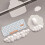 Soft Memory Foam White Keyboard Wrist Rest with Silicone, Fatigue Relief 4