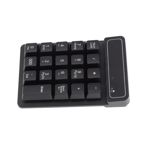 Wireless 19-Key Mini Numeric Keyboard for Office & Laptop, 2.4G 2